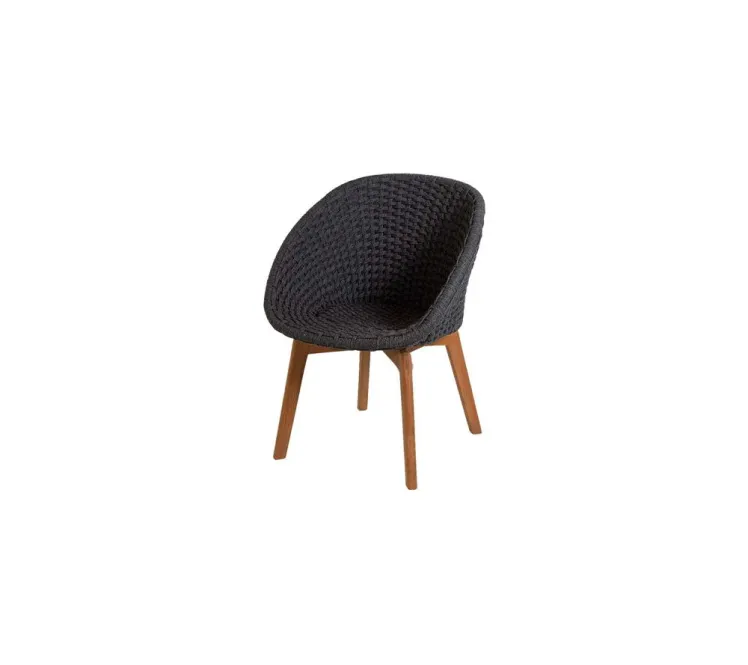 Gartenstuhl Sessel Cane-line �Peacock� Korbsessel Rattan dunkelgrau